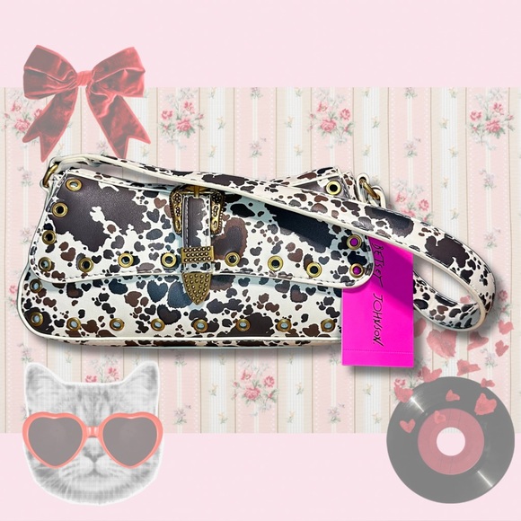 Betsey Johnson Handbags - Betsey Johnson Animal Print Shoulder Bag